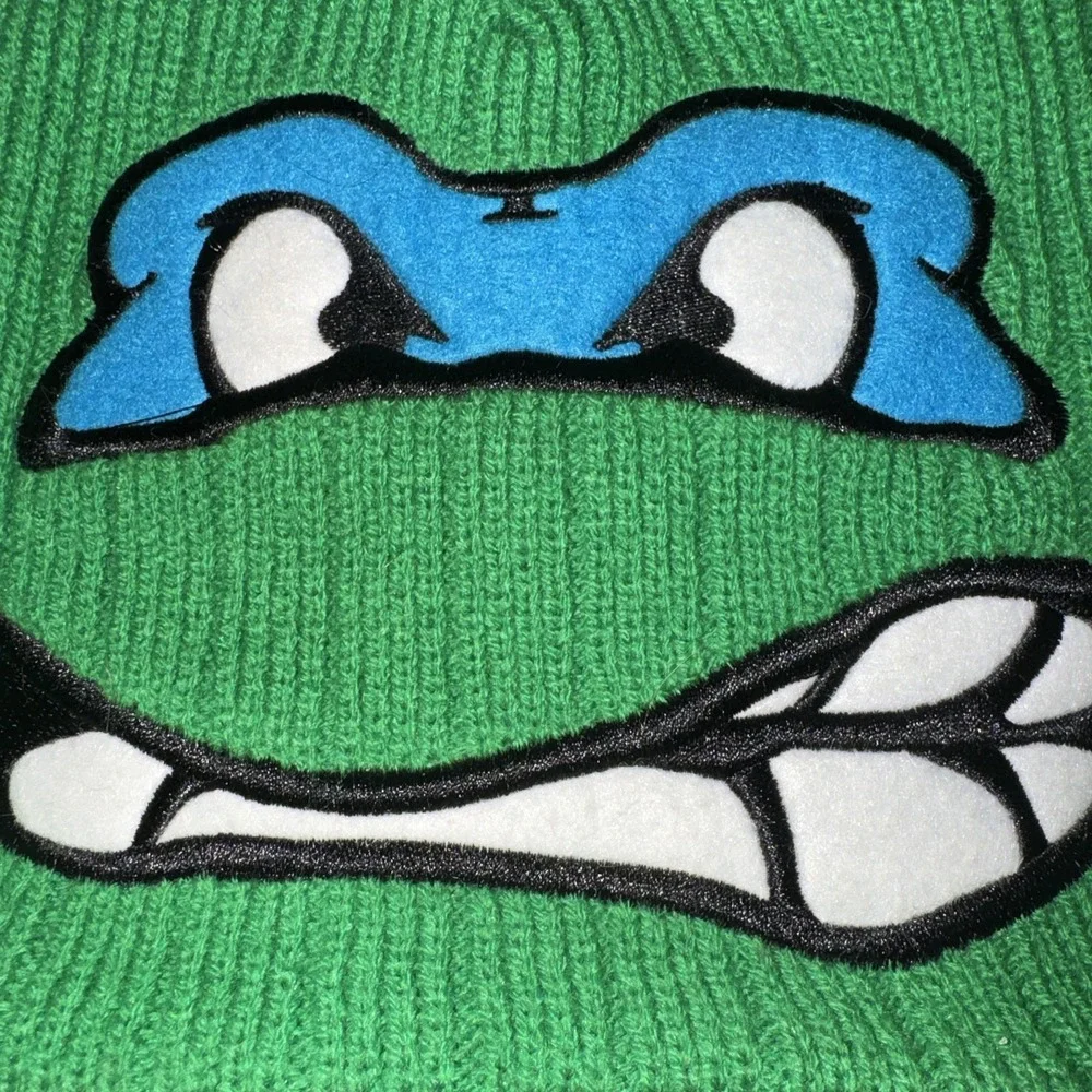 Nickelodeon TMNT Teenage Mutant Ninja Turtles Hat Tassels Reversible OSFM 2012